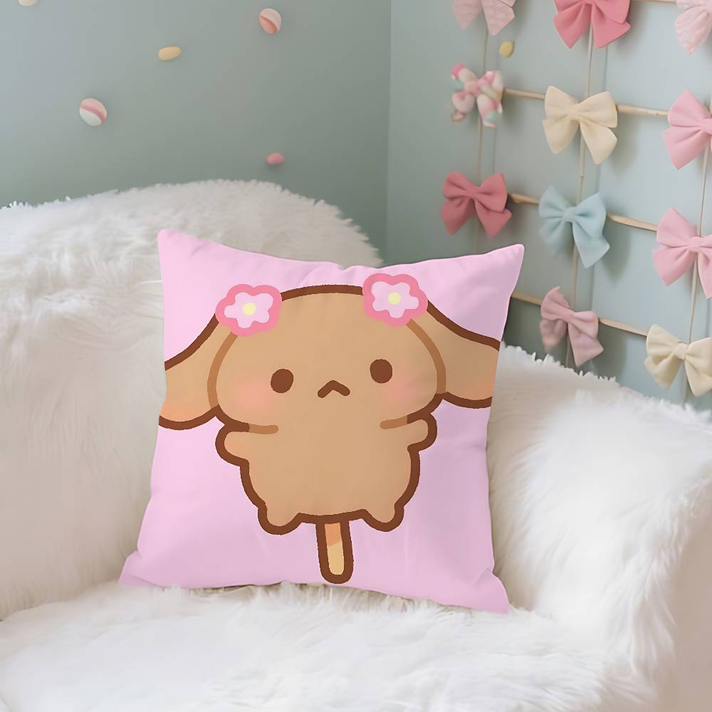 Cute MMochakawaii Case Plush Fabric Soft Pillowcase Double Sided Print Cushion Cover Household Gifts