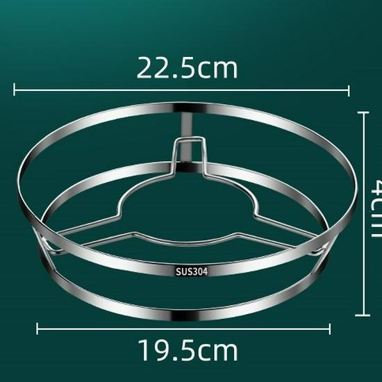 

Multifunctional Stainless Steel Steaming Rack & Trivet - Insulated, Anti-Scald Kitchen Pot Holder Small