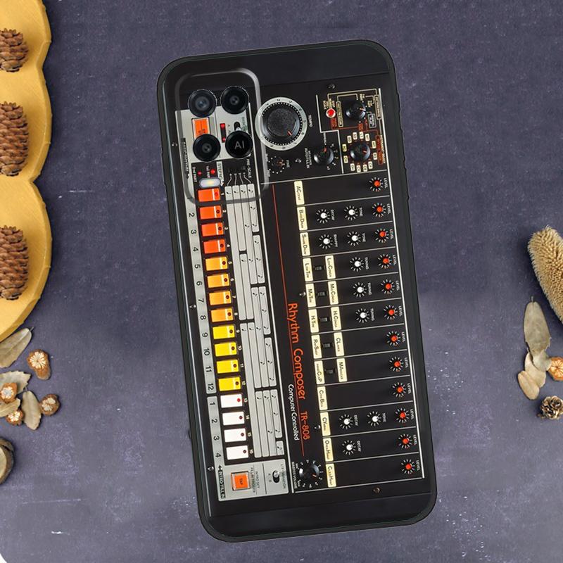 Vintage Synth Synthesizer Phone Case For Oppo A40 A60 A80 A78 A98 A18 A38 A58 A74 A94 A54 A16 A76 A96 A15 A17 A77 A57S