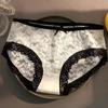 Sexy Lace Panties Seamless Low Waist Ultra-thin Transparent Bow Ladies Briefs Sweet Girl Panties