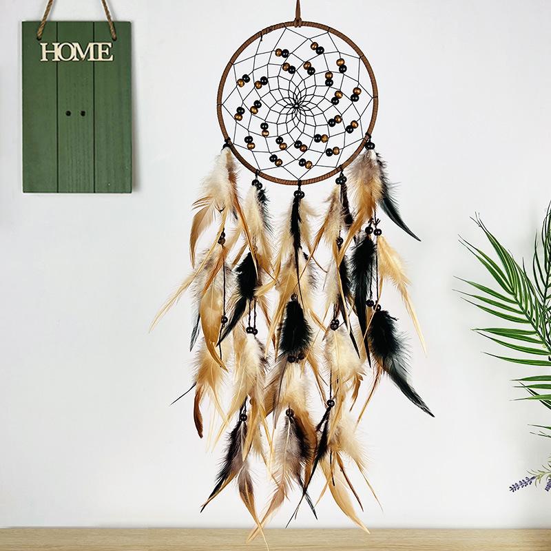 Feather Dreamcatcher Hanging Decoration Handmade Crafts Wind Chime Room Decorations