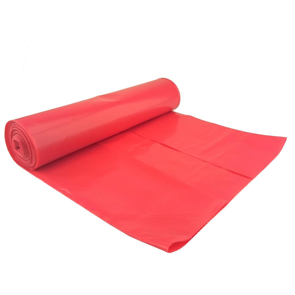 Garbage Bags Thick 50 Microns Durable Roll 25 Pcs Red 120L