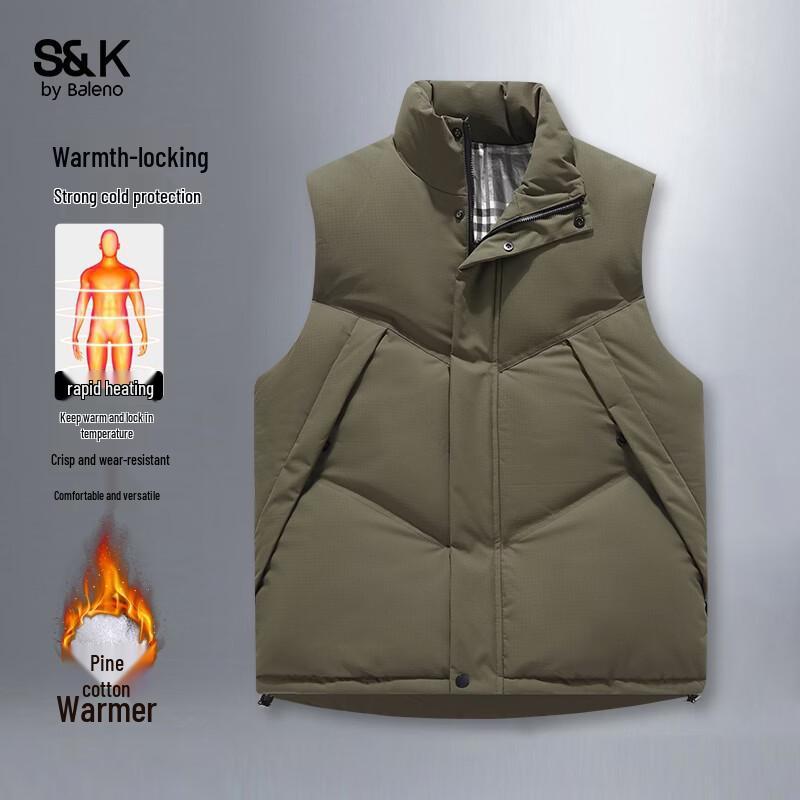 Baleno Men s S&K Stand-Collar Warm Fleece Vest 3XL