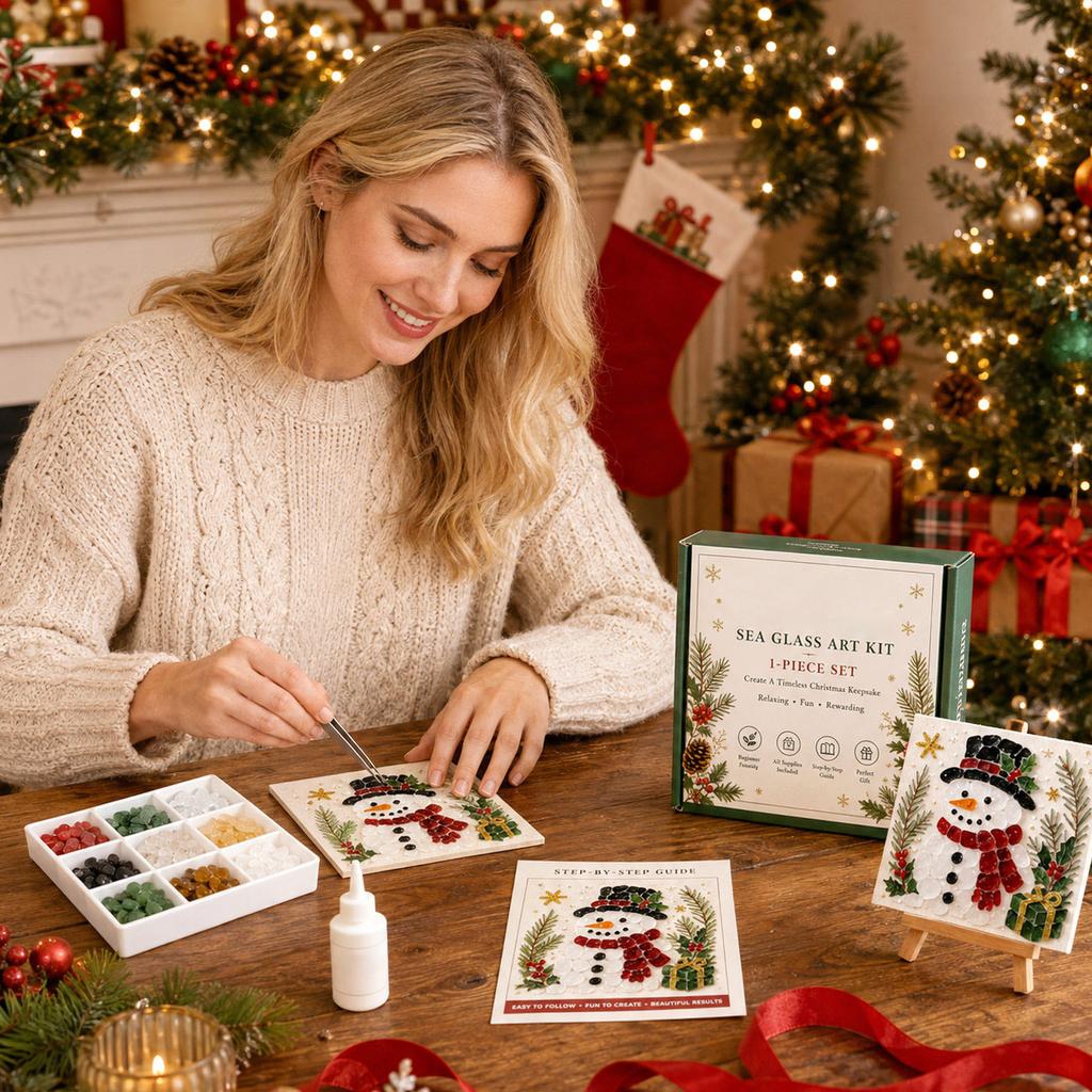 Sea Glass Christmas Kit - DIY Ornament Set