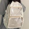 Einfarbiger Nylon-Ita-Rucksack Strapazierfähig Große Kapazität Tagesrucksack Laptoptasche Schüler Schultasche Täglich