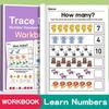 64 Page Interactive Preschool Math Workbook Number Tracing Addition and Subtraction Exercises Early Education Activities