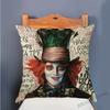 18" Alice In Wonderland Mad Hatter Cheshire Cat Children Fairy Tale Home Decoration Throw Pillow Case Cotton Linen Cushion Cover