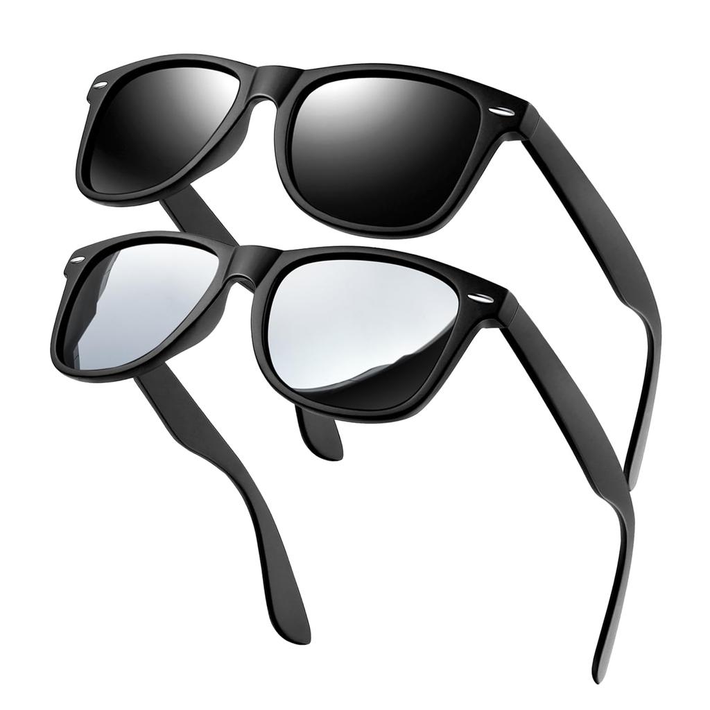 Rimerakea and Polarized Square Sunglasses with UV400 Protection for and More Men's Women's Baseball, Driving, Golf, Fishing,