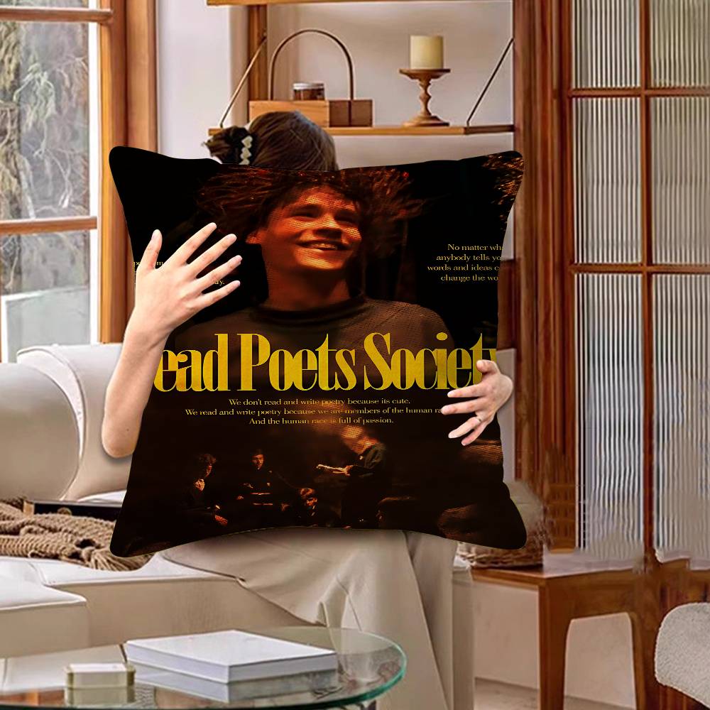 Dead Poets Society Movie Maple Design Cushion Cover Happy Autumn Harvest Decor Holiday Decorati Pillow Cover
