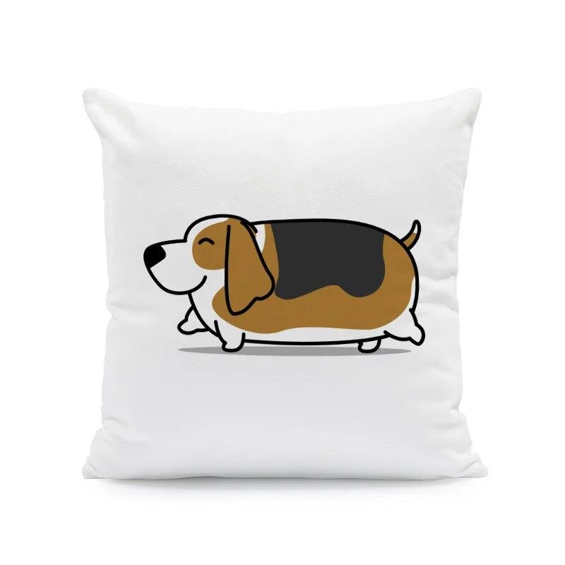 45X45CM Cartoon Cute Puppy Series Pillowcase Birthday Gift Holiday  Living Room Sofa Cushion Cover Home Decoration