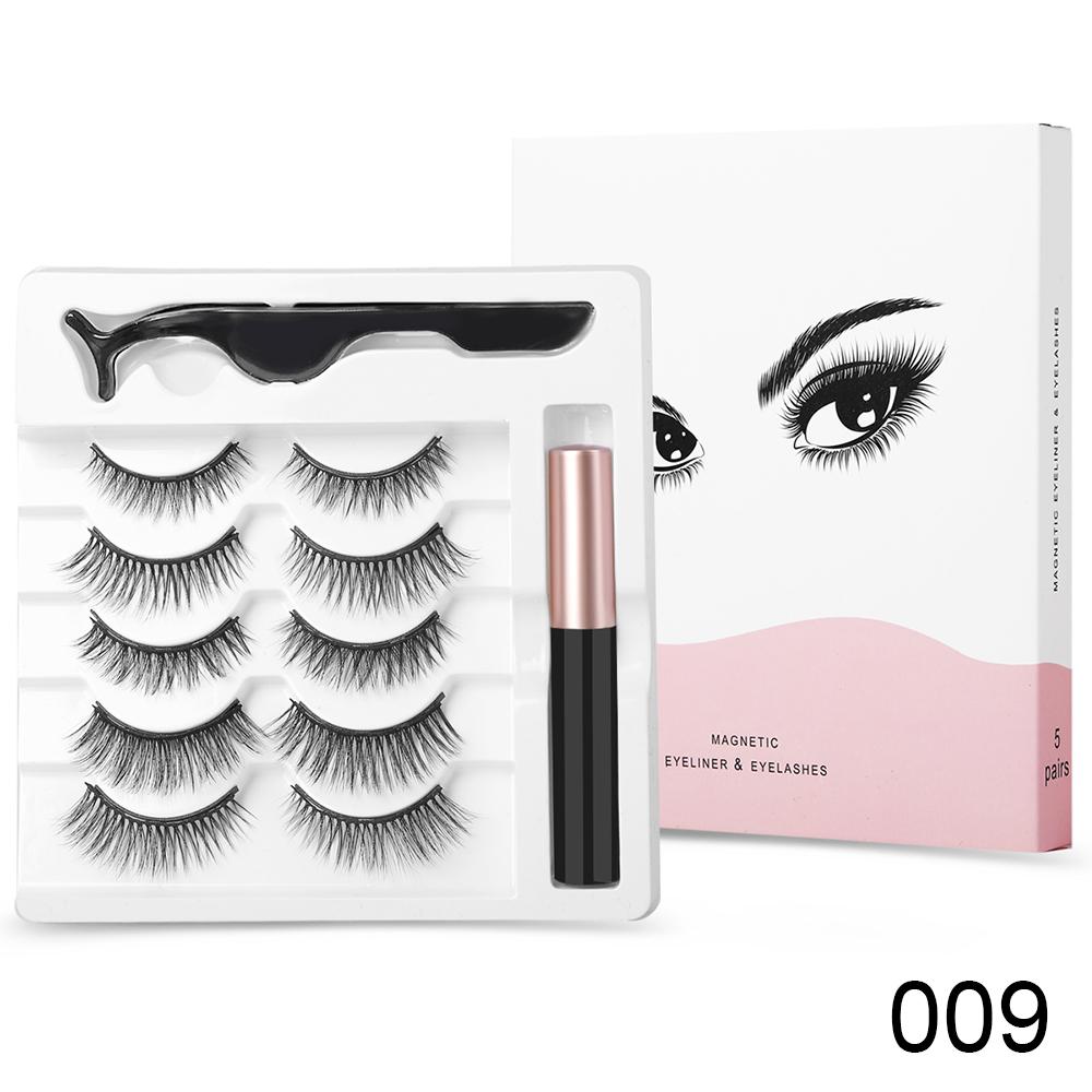 

Набор жидких подводок для глаз с магнитными ресницами, супер натуральные многоразовые ресницы, красивые женские инструменты для макияжа, косметика 2