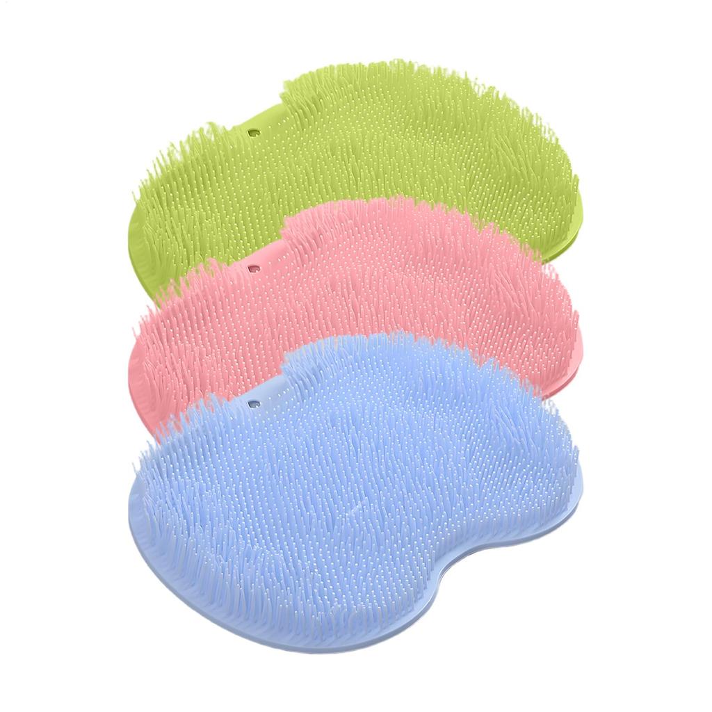 Foot Wash Brush Rub Back with Sucker Brush Bathroom Tool  Shower Massage Mat Exfoliating Wall mounted suction cup