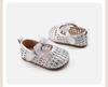 Spring Lace Bow Non-Slip Soft Bottom Baby Shoes - Girls' Princess Style Leather