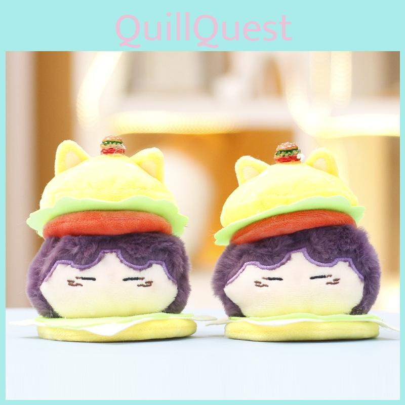 And Love Deepspace Rafayel Hamburger Plush Toy Anime Stuffed Doll Gift Keychain