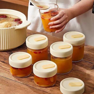 Microwaveable Borosilicate Glass Baby Food Lunch Box & Freshness Bowl for Cold Storage & Steaming, Sealed for Freshness.