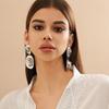 Punk Vintage Cowboy Hat Pendant Earrings for Women Exaggerated Gold Color Big Dangle Earrings Y2K Party Jewelry Accessories New