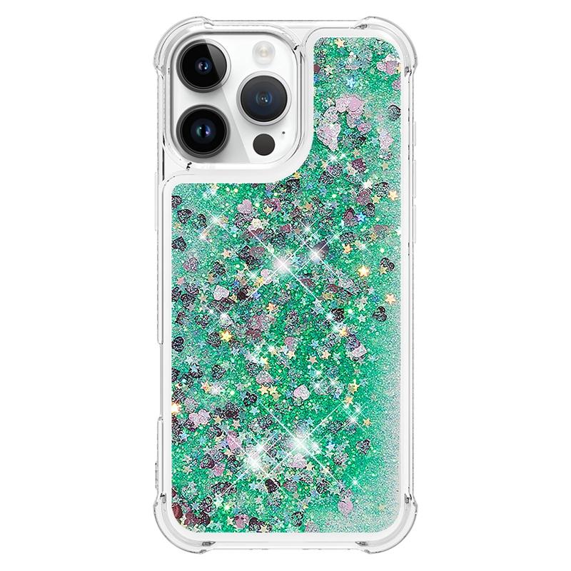 I Phone 16 Pro Max Case On For Funda iPhone 16 Pro MAX Cover Glitter Dynamic Liquid Case For Apple16 Plus 16ProMax Cases Etui