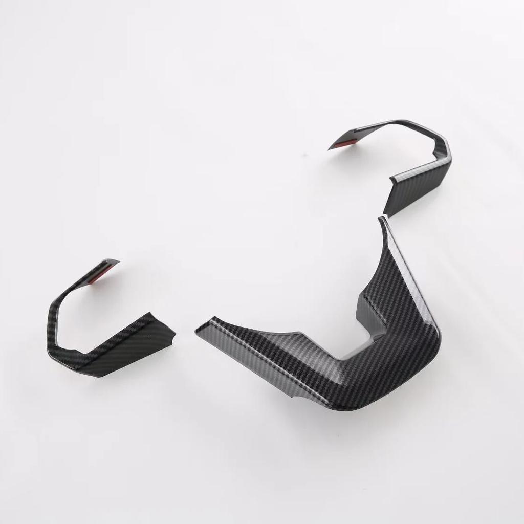 Für Toyota Land Cruiser LC300 ABS Kohlefaser Lenkradschalter Knöpfe Rahmen Abdeckung Verkleidungen Auto Styling Zubehör