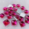 DIY 80pcs 12mm Crystal Acrylic Rhinestones Flatback Square Gems Strass Stone For Clothes Dress Craft -A54