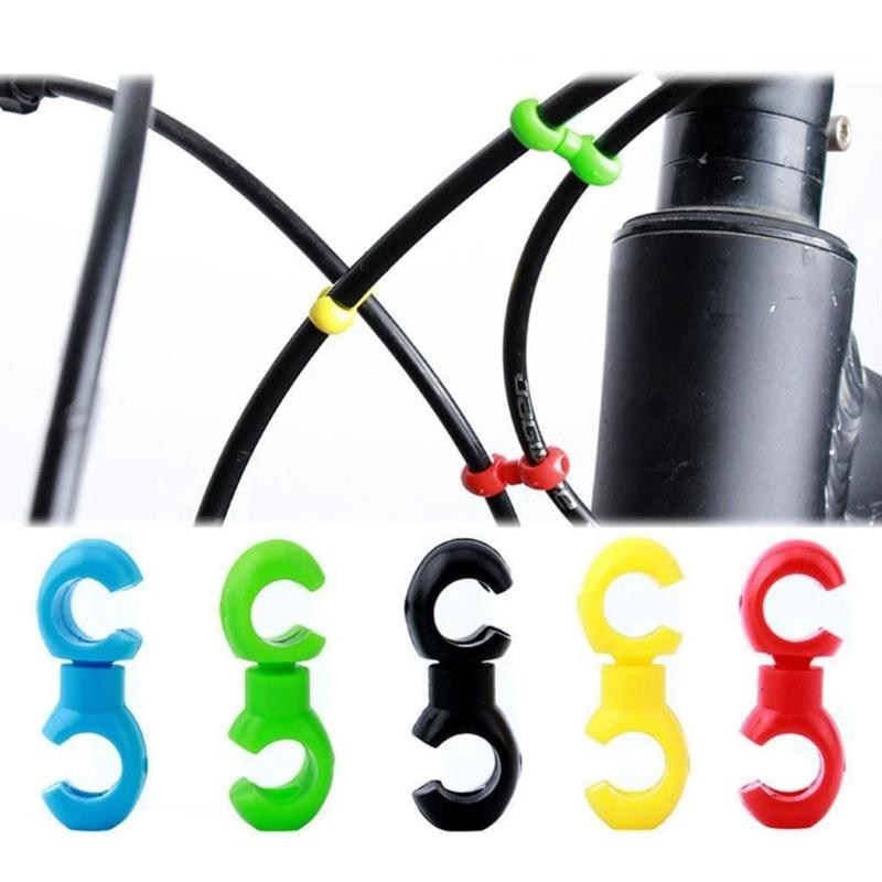 10pcs Bicycles Brake Wire Holder With Strong Grip Cycling Brake Line Fastener for Bike Cable Arrangement