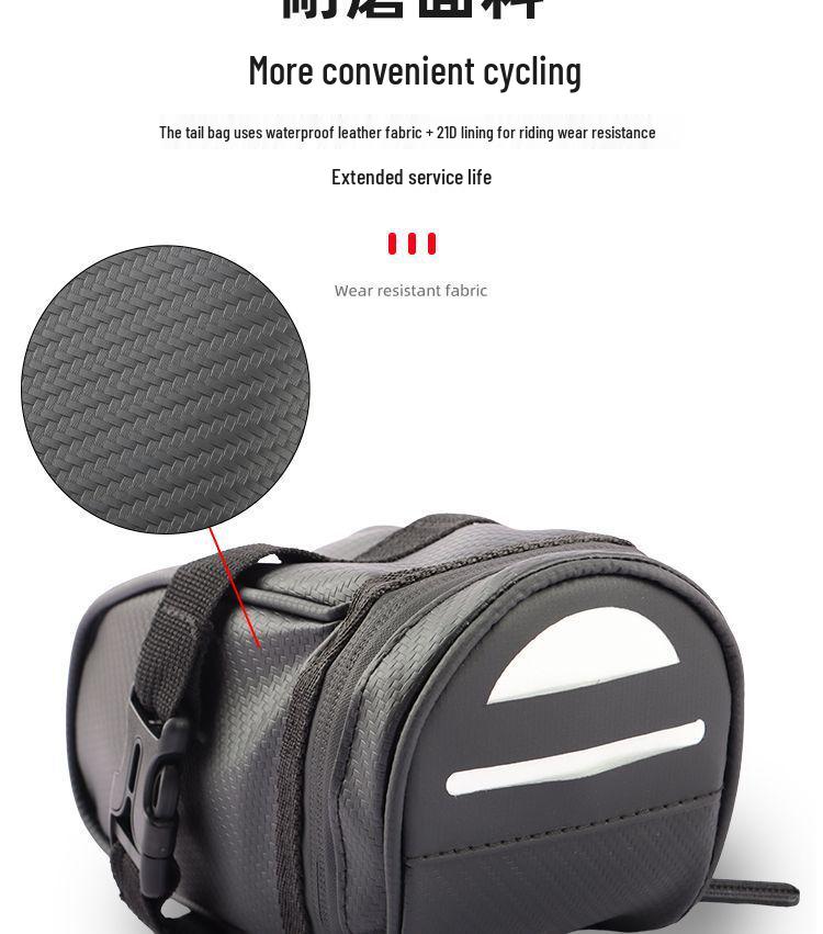 Bike Seatpost Saddle Bag - Rear Seat Cushion Bag for Cycling & Mountain Bikes