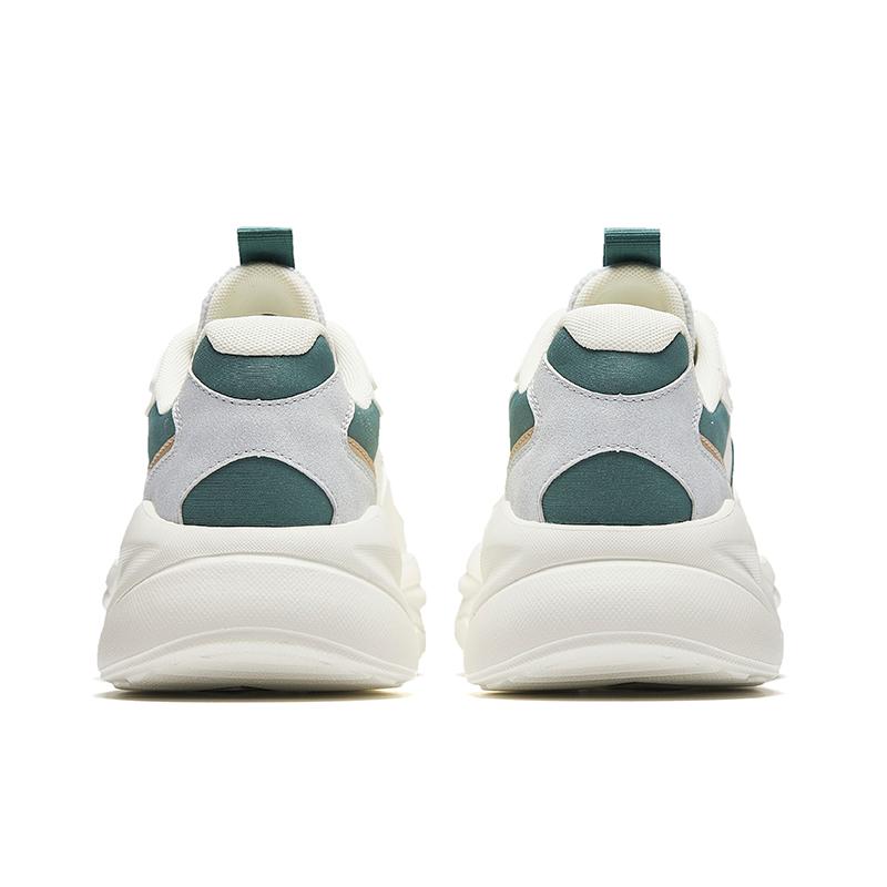Anta Unruly Series Abrasion Resistant Cushioning Low top Casual Shoes Men's White Green Gray 912618833F-6