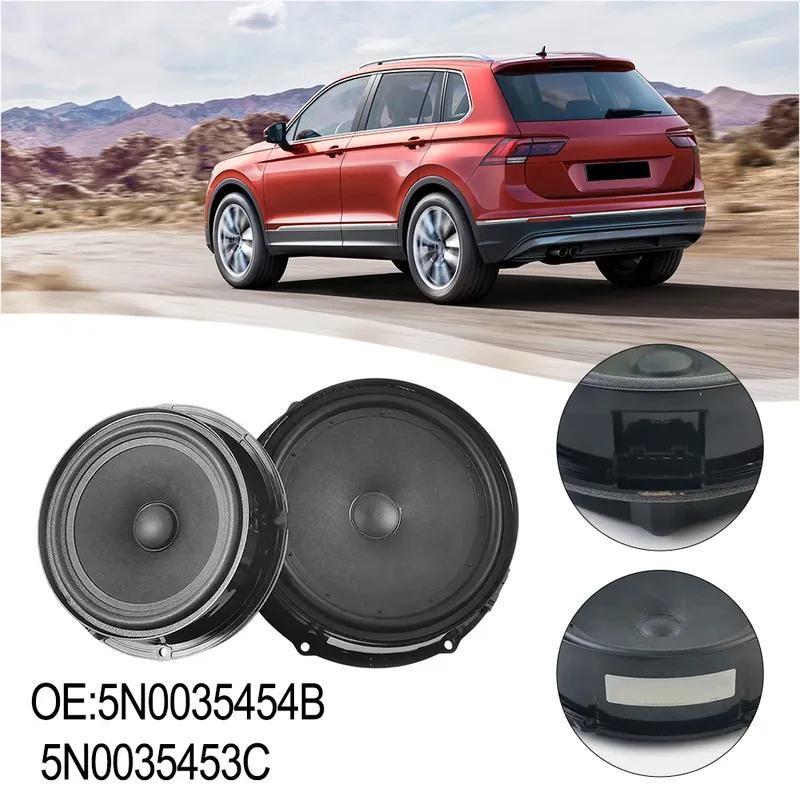 Woofer Front Rear 5N0035454B 5N0035453C For Tiguan 2009-2019 Automobiles Parts Accessories ABS Black Loudspeaker Replacement