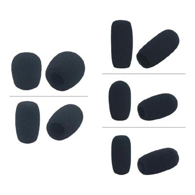 5er-Pack Mikrofon-Schwammabdeckungen Fortschrittliche Windgeräuschreduzierung Langlebiges Design für Podiumsdiskussionen Sprechanlagen