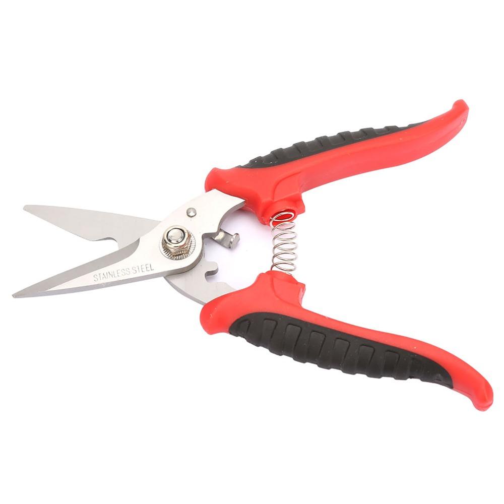 180mm Multifunction Scissors 3CR13 Steel Garden Tool Pruning Scissors  Electrician Tool