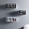 3Bottle Spice Rack Wall Mount Kitchen Storage Rack Seasoning Box Sugar Salt Container Organizer Jar Spice Holder Kitchen Storage