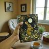 Leather Bunny Grimoire: Vintage Spell Book of Shadows with Deckle Edge