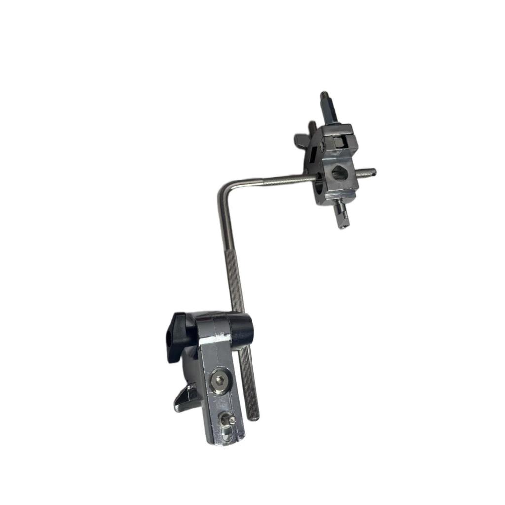 Bass Drum Hi-Hat Cowbell Extension Rack with Brass Stick Holder Attachment