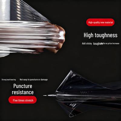 PE Self-Adhesive Cling Film - Transparent Food Wrap Protective Stretch Plastic Film