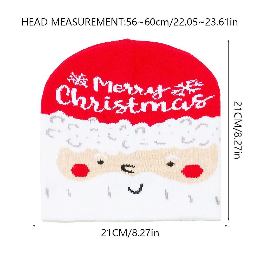 Personality Reindeer Christmas Hat Snowman Bow Pullover Cap New Year Dress Up Cartoon Santa Claus Beanie Hat Male