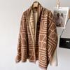 Autumn Winter Fashion Scarves Double-sided Wrap Women Men Letter Classic Korean Imitation Cashmere Shawl Bufanda Blanket Echarpe