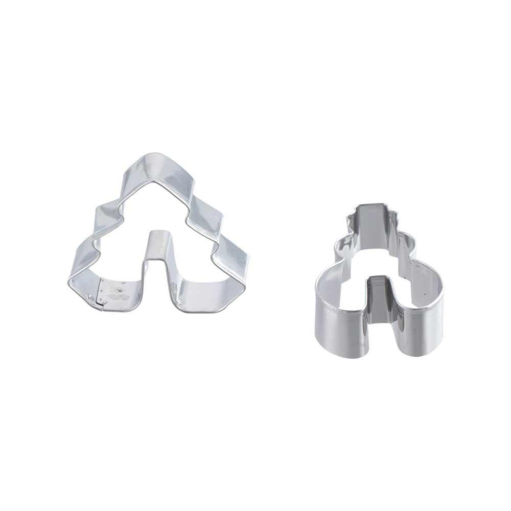 3D Gingerbread House Cookie Cutter Set Three-dimensional Multi-specification Fondant Cutter Stainless Steel Baking Tool Xmas