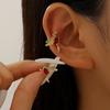Colorful Hummingbird Shaped Ear Cuff Earrings Sparkly Animal Ear Clips for Women