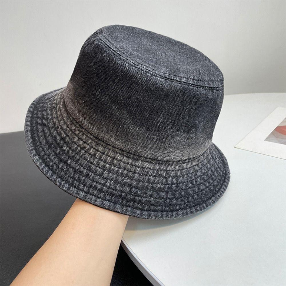 Unisex Cotton Bucket Hats Summer Fabric Sunbonnet New Sunscreen Panama Hat