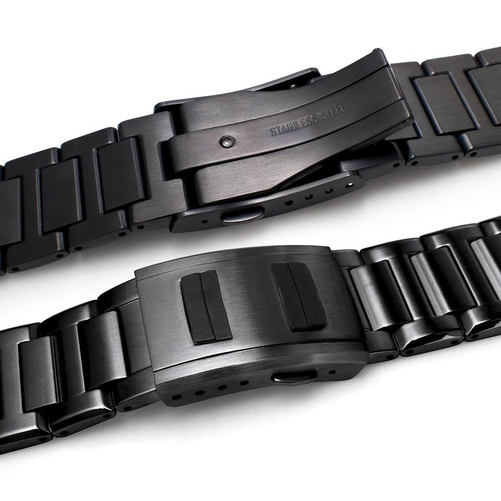 Korlexchi Replacement Metal Watch Band for G-SHOCK MTG-B1000 316L Stainless Steel Bracelet Black