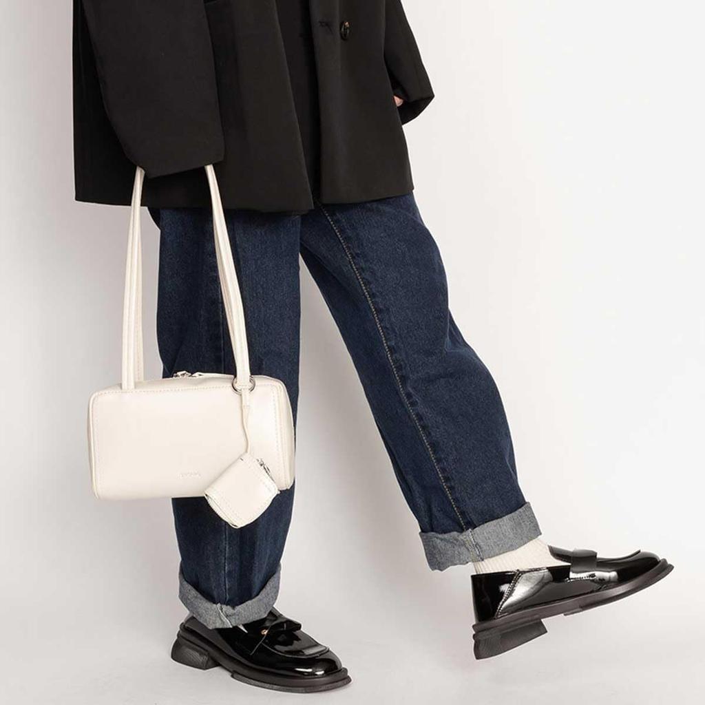 SVEC Square Shoulder FREE Women's Bag, White, (Free Size) ZPG-0036