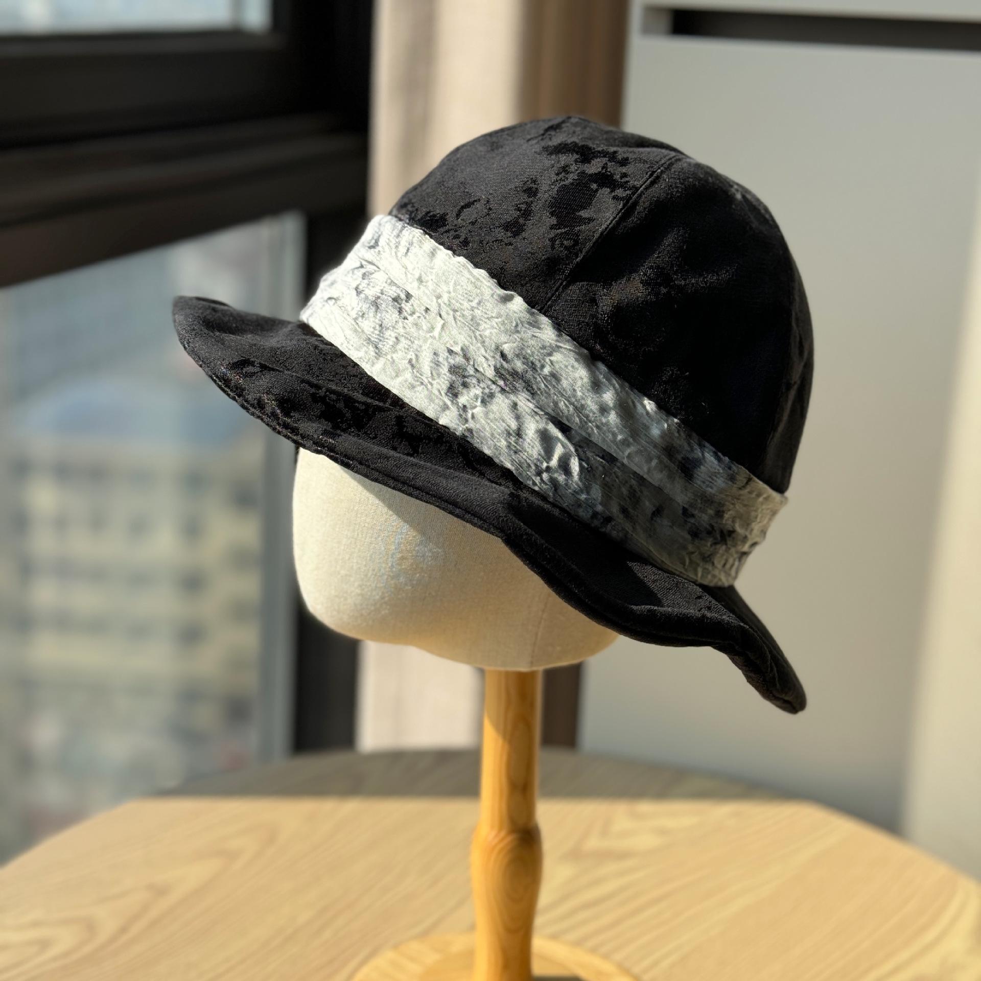

New Korean-style lightweight breathable rolled-brim fisherman hat for women, versatile for spring and summer, casual and fashionable bucket hat, sun Adult54-60Adjustable чёрный