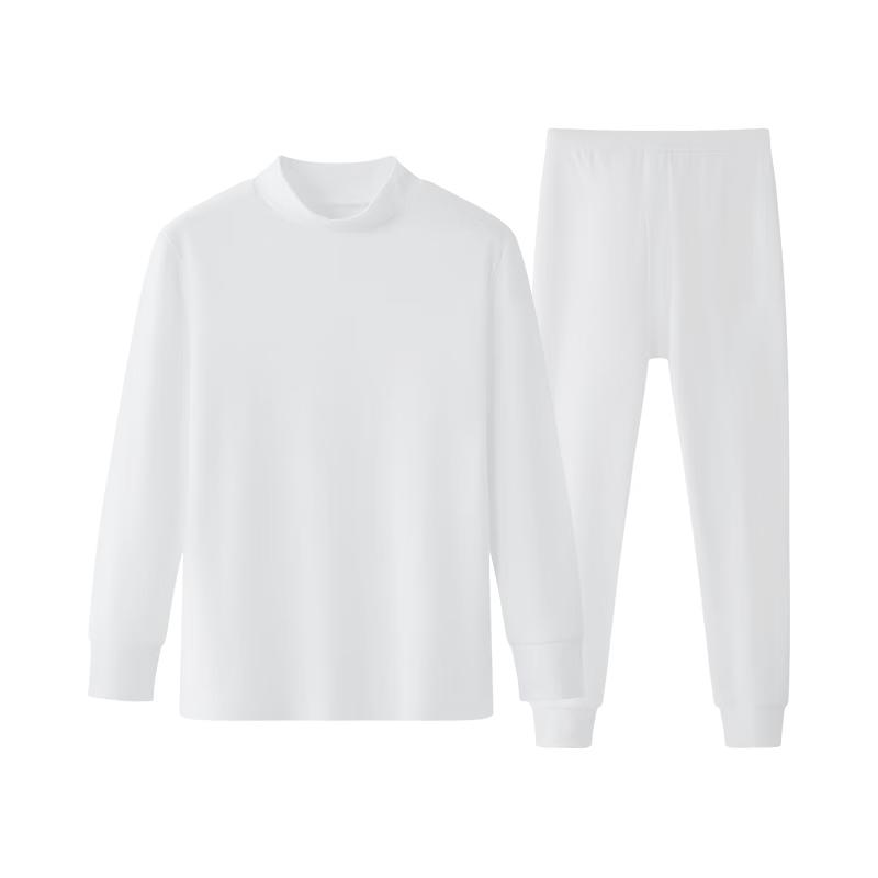 Children's 100% Cotton Mock Neck Thermal Underwear Set