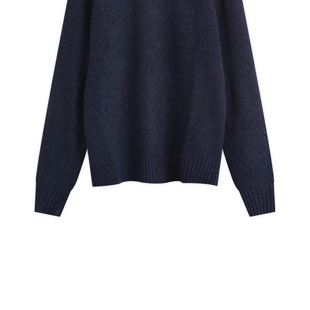 Polo Ralph Lauren Solid Color Raglan Sleeve Crew Neck Long Sleeve Sweater Men sweater Navy-Blue 710946146-001