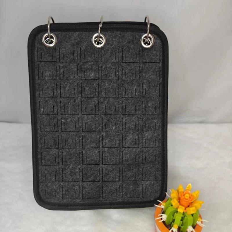 Fashionable Felt Jewelry Organizers Books Portable Travel Earring Necklace Rings Storage Case Jewelry Accessory