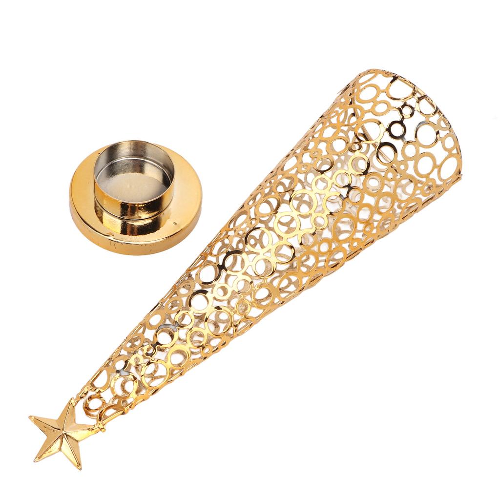 Christmas Tree Shaped Candle Holder Metal Scented Candle Stand Tealight Holder Home Tabletop Decoration for Holiday Party