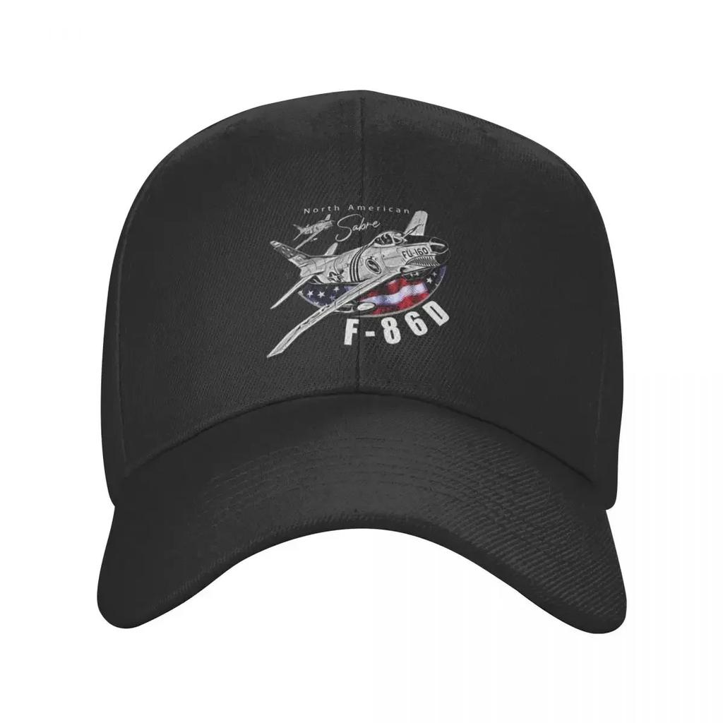 North American F-86D Sabre Vintage Fighter Aircraft Baseball Cap Trucker Hat Sports Cap Luxury Man Hat Women's Beach Visor Men's