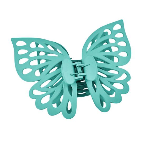 Gheară de păr mare, cu prindere puternică, cu două straturi, în formă de fluturi, agrafă de păr, dinți anti-alunecare, clemă de coadă de cal, cap din spate, gheară de păr