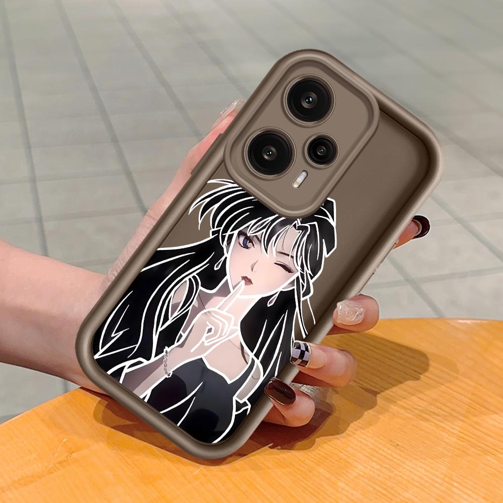 

Мягкий силиконовый квадратный чехол с рисунком лестницы для телефона, полное покрытие, противоударный защитный резиновый чехол для камеры для Xiaomi Redmi Redmi K60 Pro коричневый