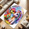 1pc Unicorn Twins Carpet Rug for Living Room Bedroom Home Sofa Decoration,Kids play Non-slip Floor Mat