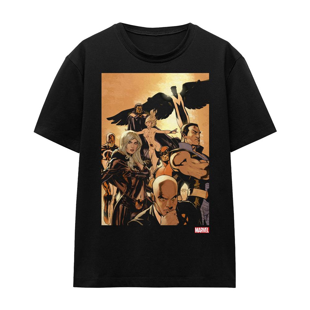 Marvel Unisex Adult X-Men Comic Cover Team T-Shirt